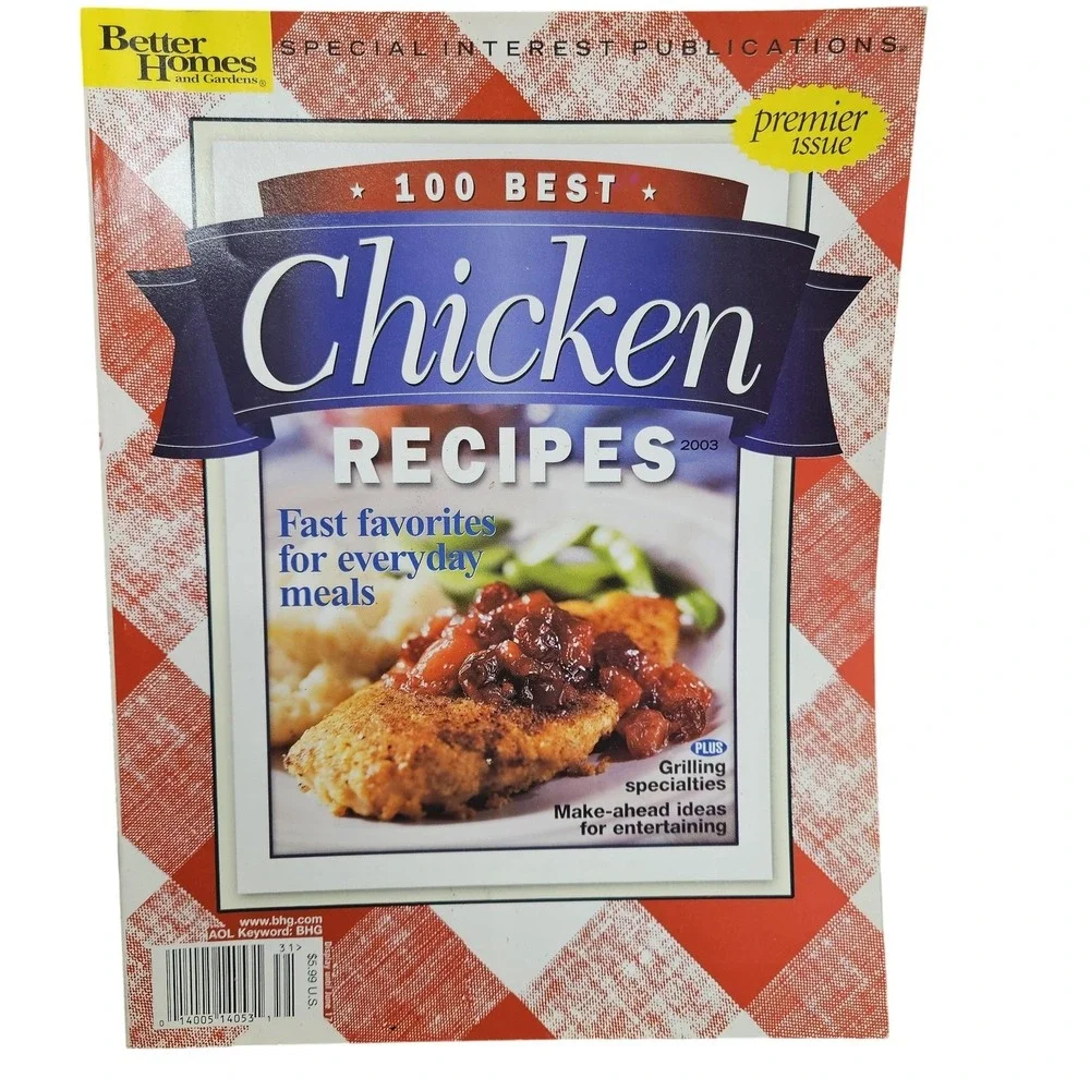Better Homes And Gardens 100 Best Chicken Recipes 2003 Home Cooking Softcover‎